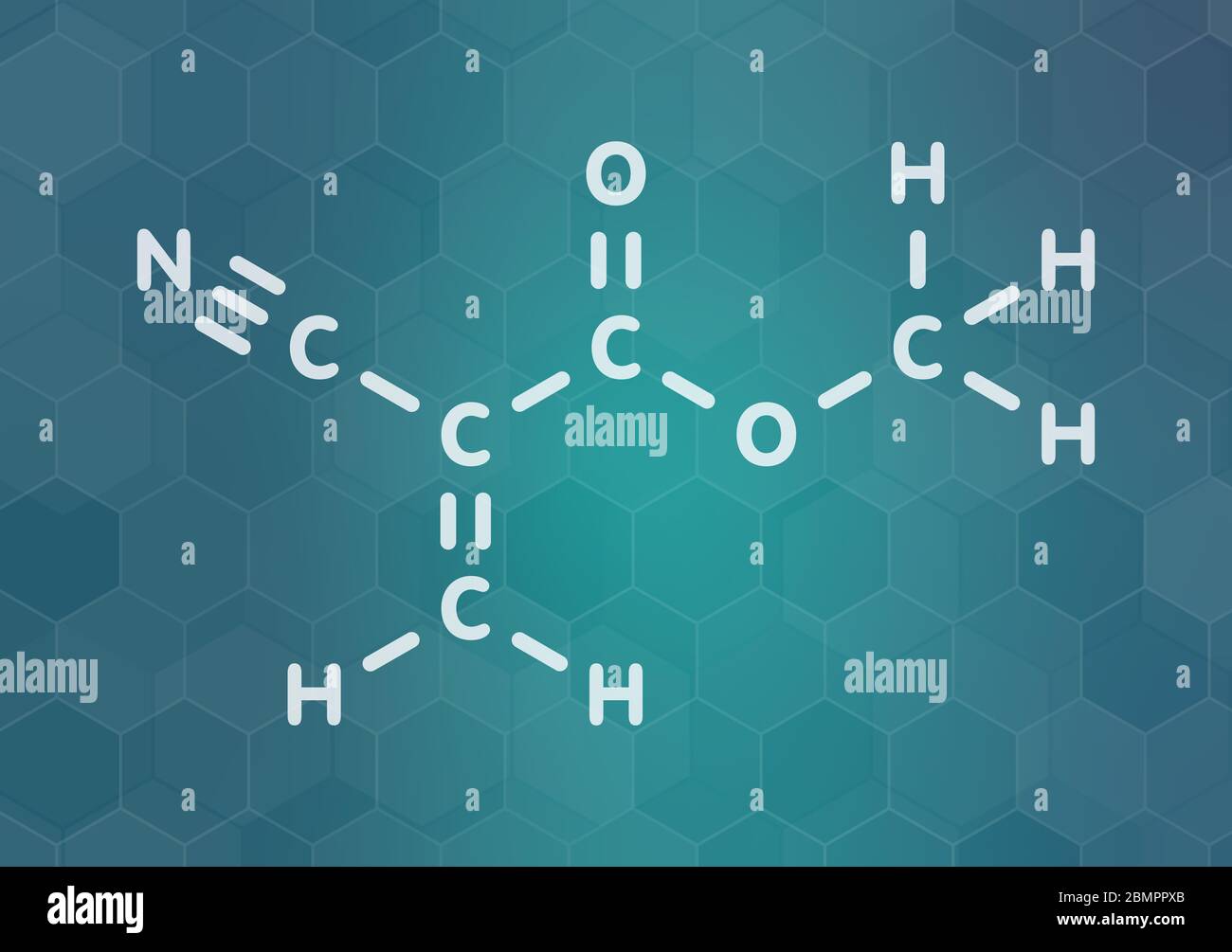 Methyl cyanoacrylate molecule, the main component of cyanoacrylate