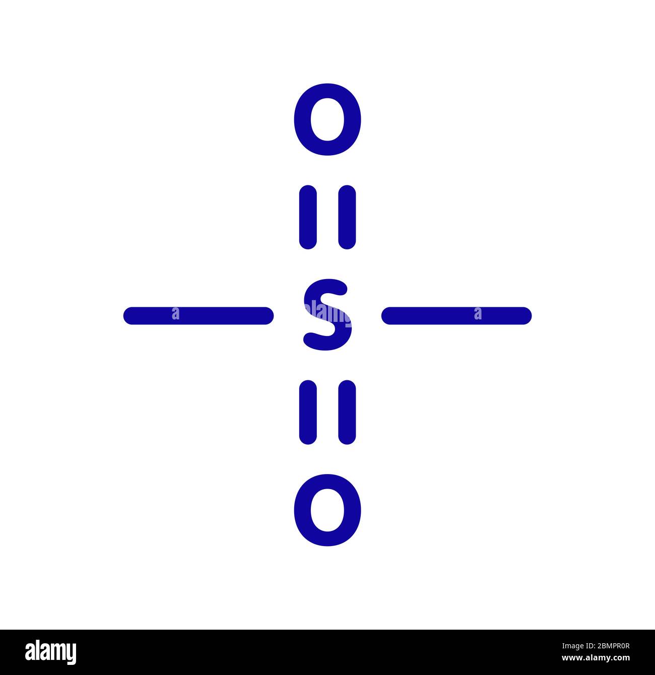 Methylsulfonylmethane (MSM) dietary supplement molecule, chemical