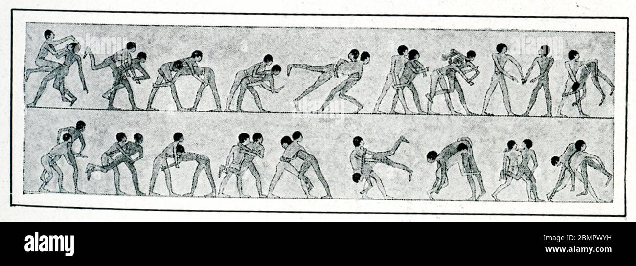 Wrestling at beni hasan hires stock photography and images Alamy