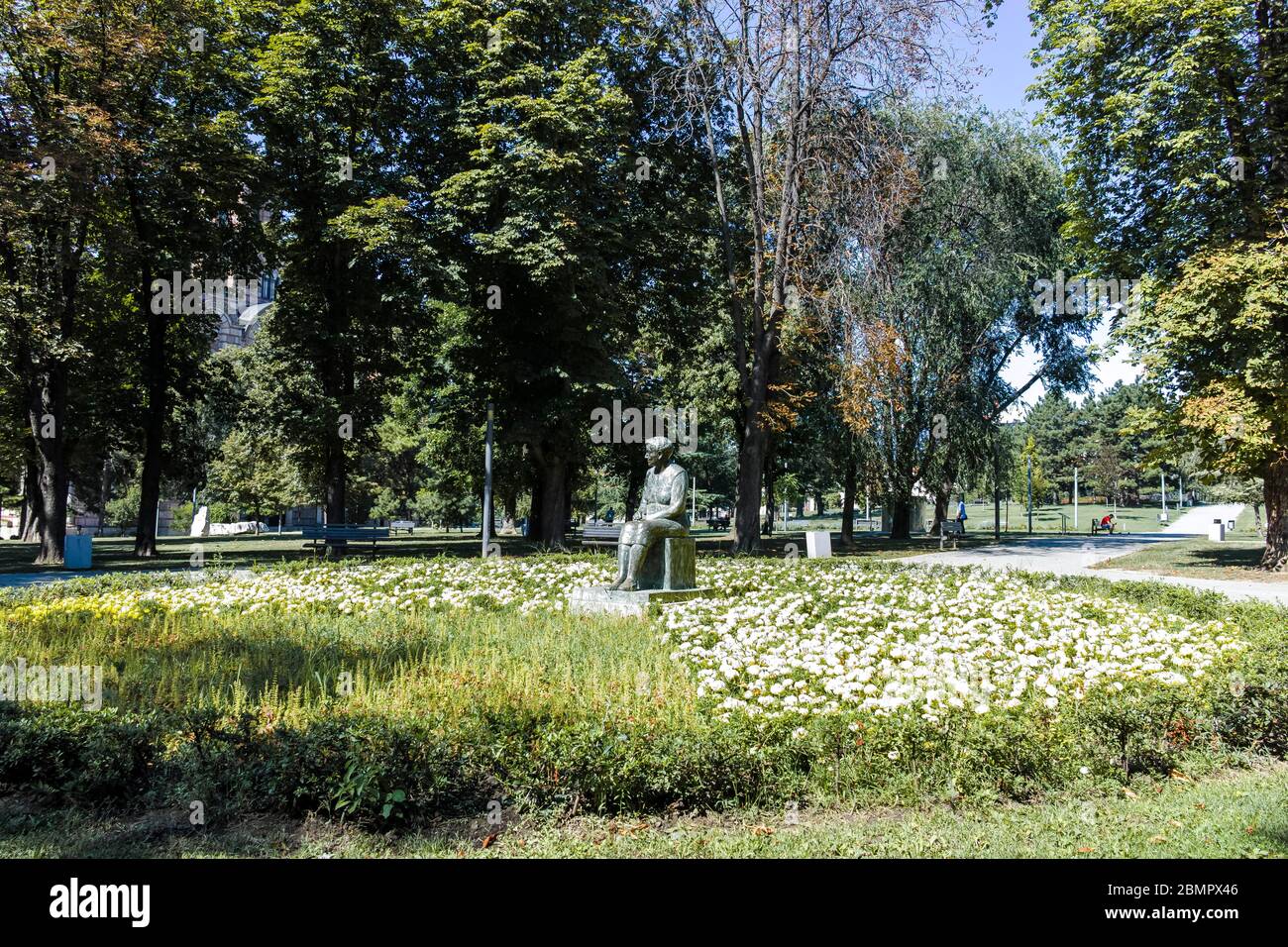 BELGRADE, SERBIA - AUGUST 12, 2019: Tasmajdan park at the center of city of Belgrade, Serbia Stock Photo