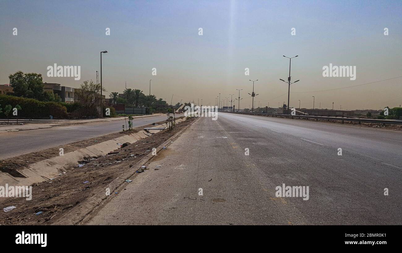 International highway of Baghdad Stock Photo