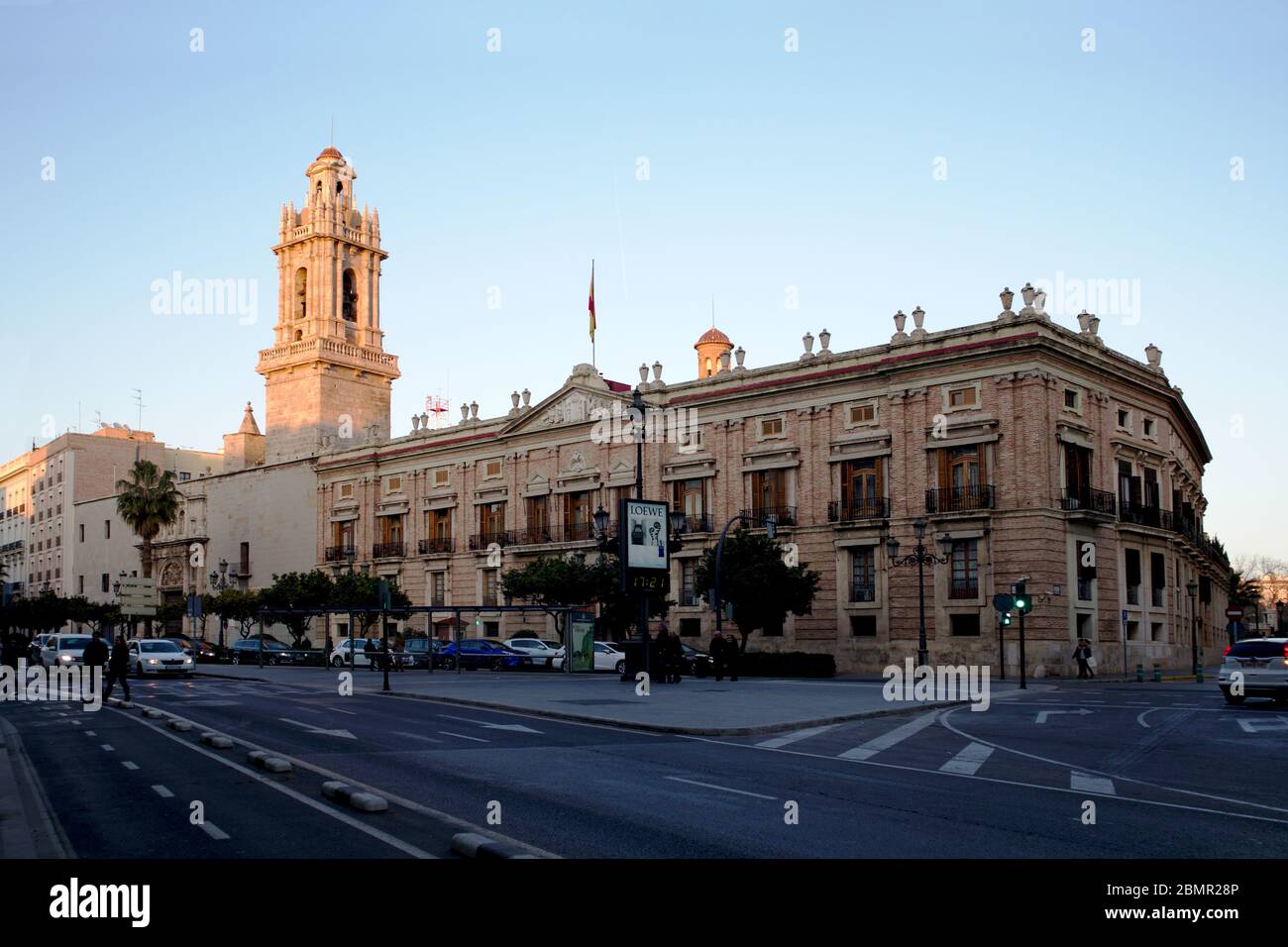 January, 2020. Valencia, Spain. Building of Captaincy General Valencia one winter afternoon Stock Photo