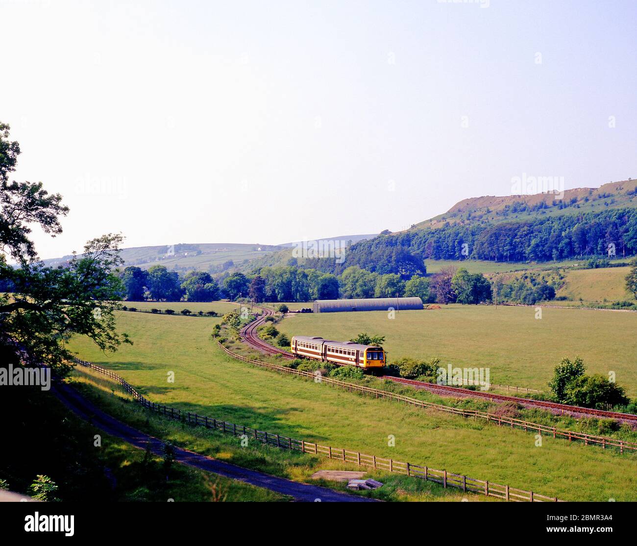 Pacer train, Esk Valley Line, North Yorkshire, England 1989 Stock Photo