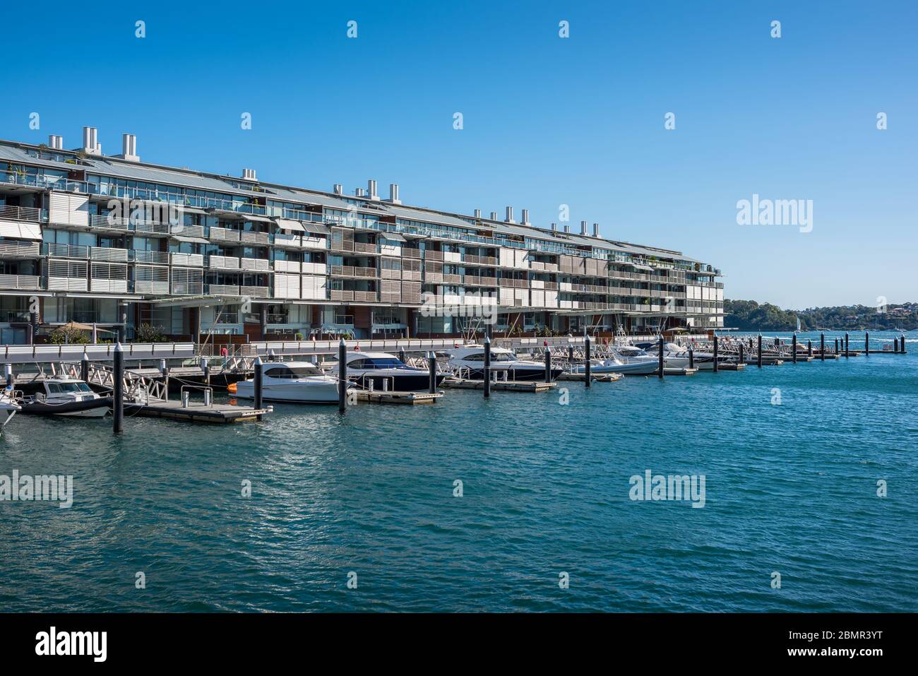 Walsh bay residential property buildings with yachts at the mooring
