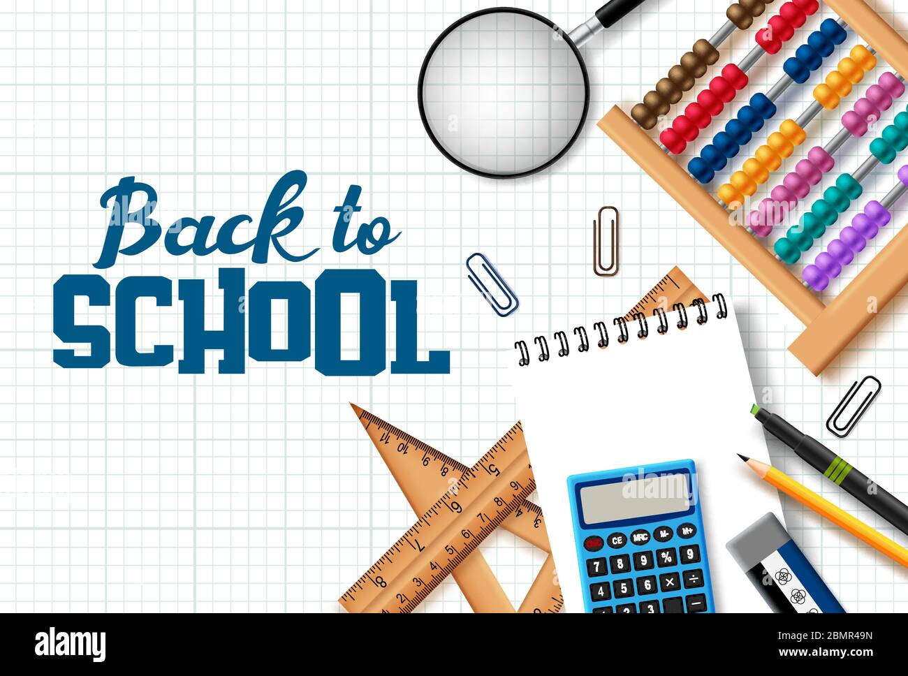 Back to school vector background design. Back to school text with ...