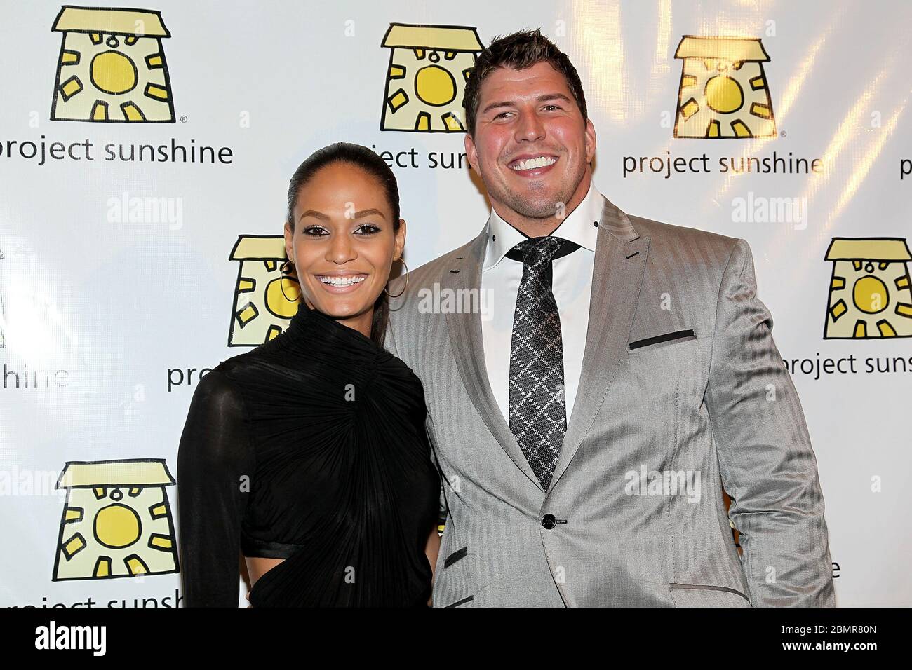 New York, NY, USA. 17 May, 2011. Joan Smalls, NFL player, David Diehl at the 8th Annual Project Sunshine Benefit at Cipriani Wall Street. Credit: Steve Mack/Alamy Stock Photo