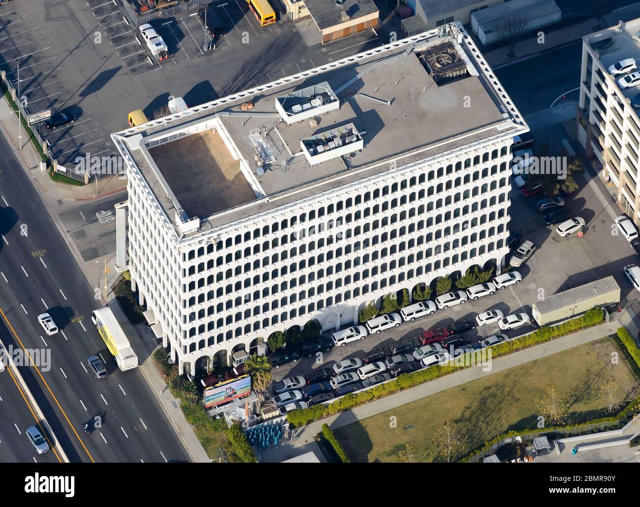 Courtyard by Marriott Los Angeles LAX airport. Aerial view of chain