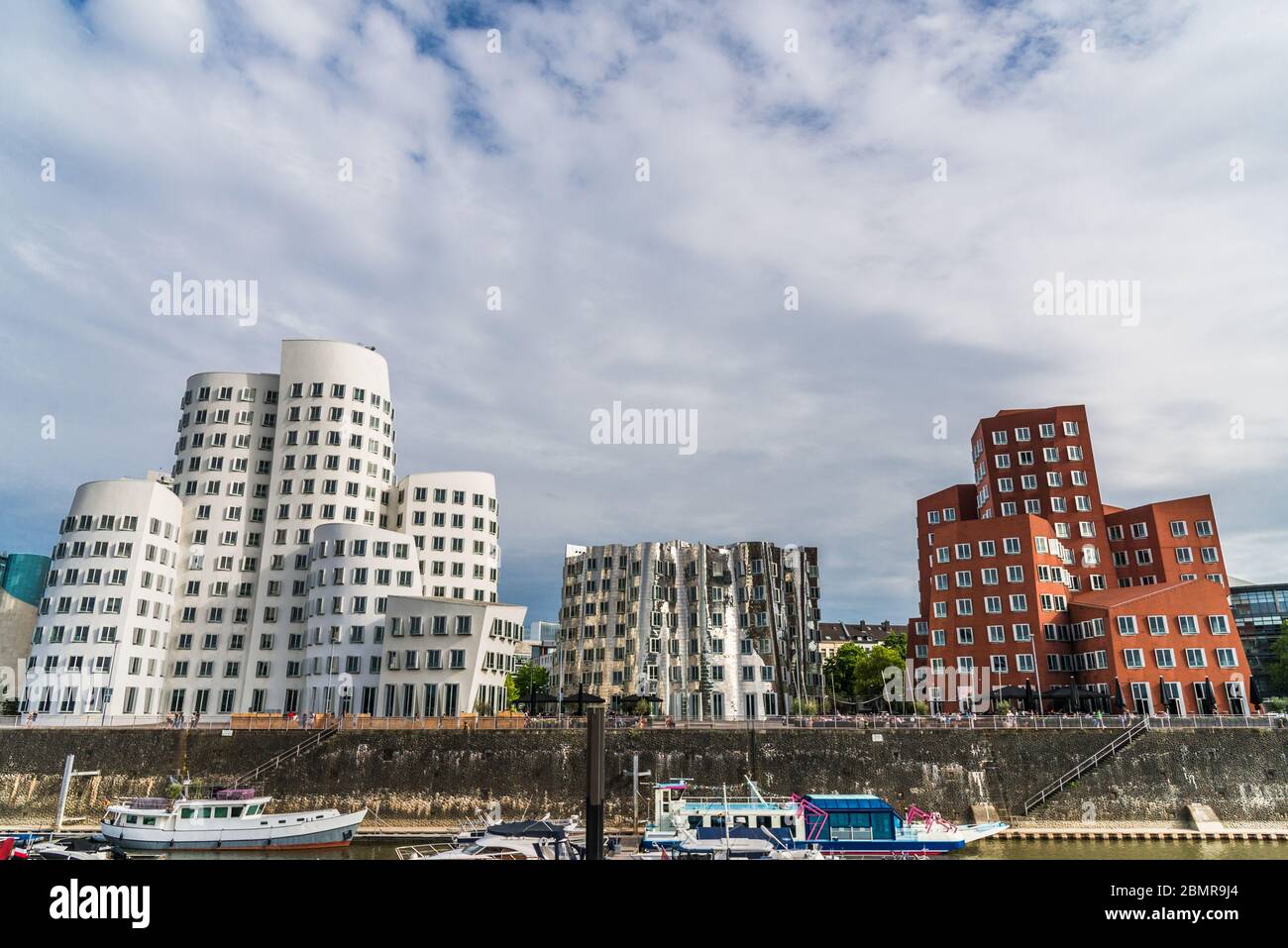 View at Medienhafen Zollhof district in Dusseldorf, Germany. Stock Photo