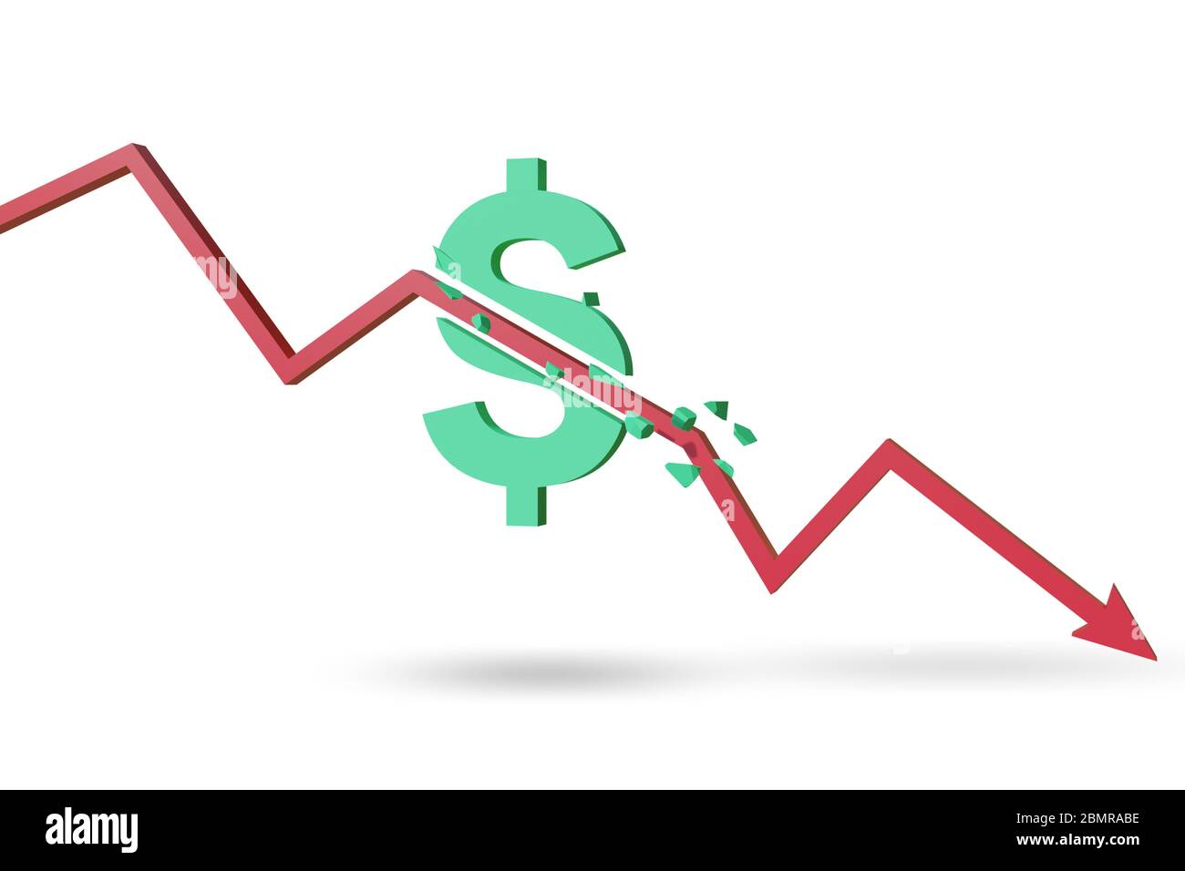 Concept of economic crisis and the dollar inflation Stock Photo - Alamy