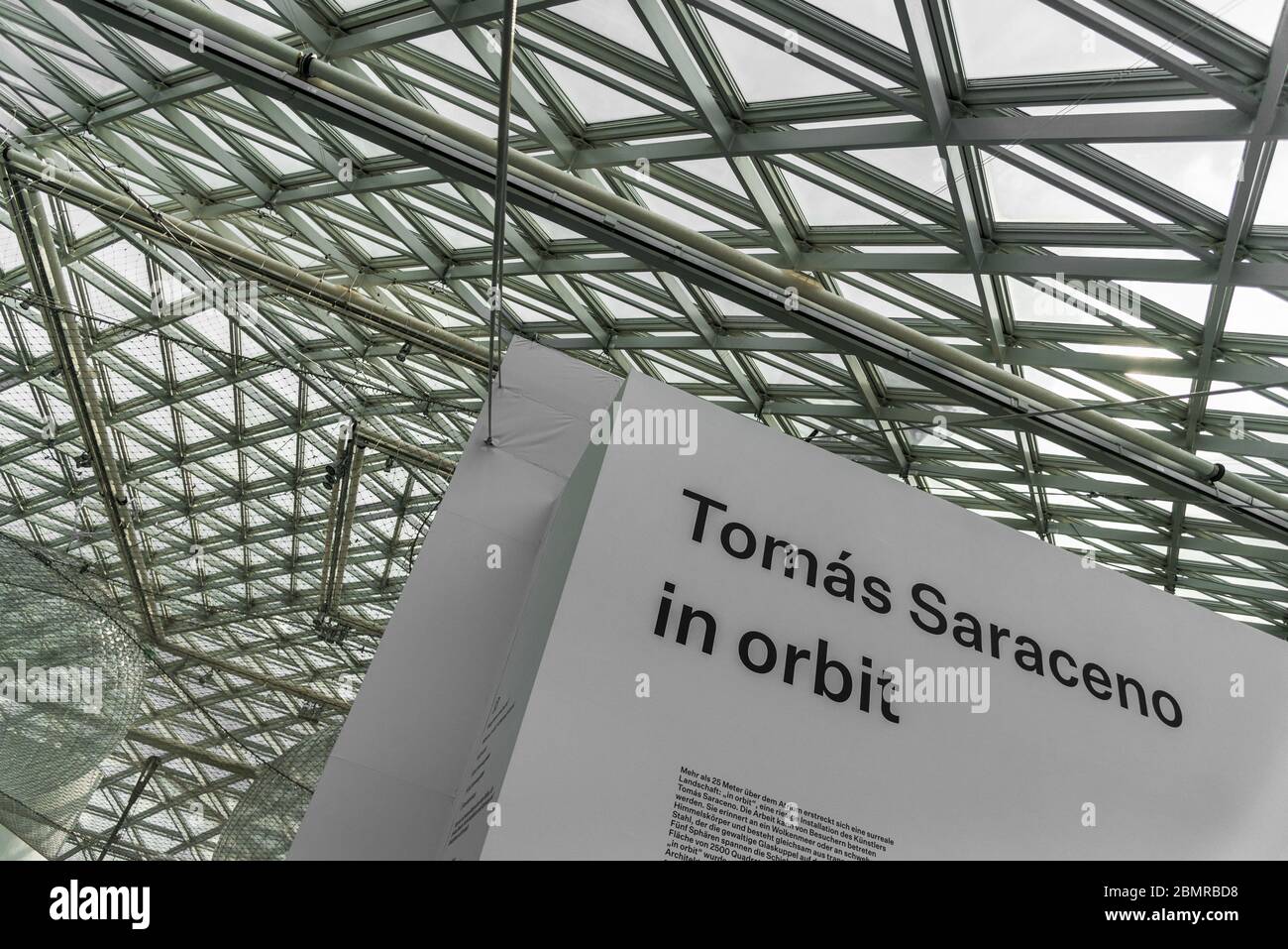 Dusseldorf, Germany - August 13, 2019: Inside K21 museum and In Orbit exhibition Stock Photo