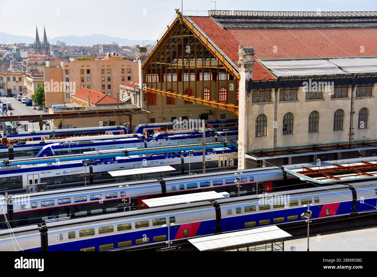 A General View Of The Marseille Saint Charles Railway Station Sncf Has Announced That Rail Traffic Which Stopped A Few Days After The Start Of Containment Linked To The Covid 19 Epidemic Will Gradually Resume