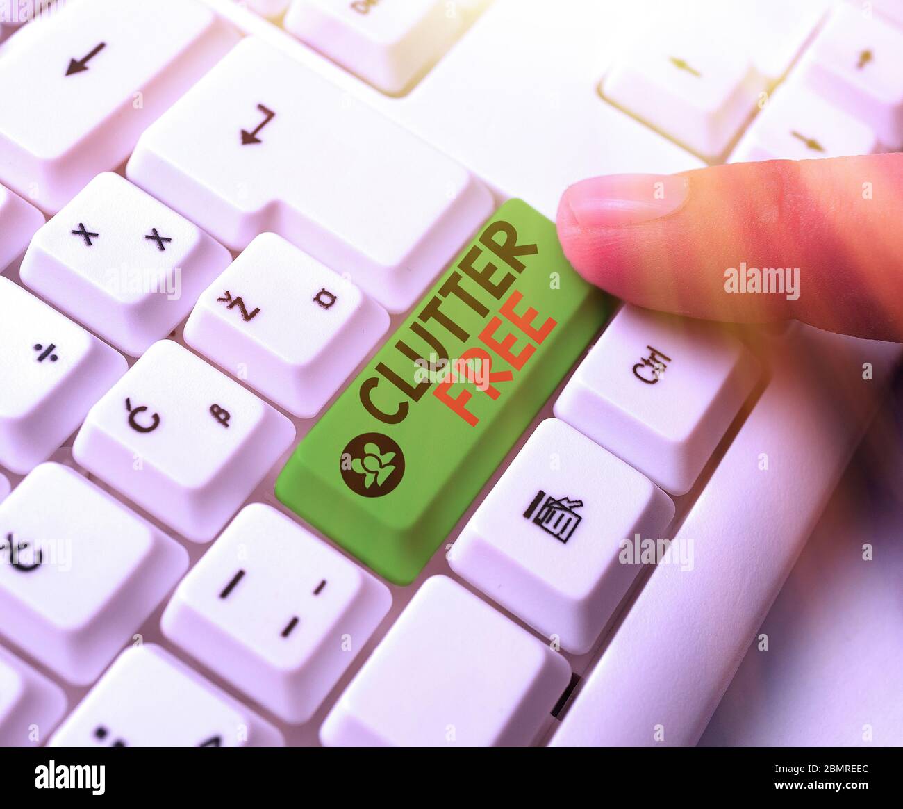 Handwriting text writing Clutter Free. Conceptual photo Well organized ...