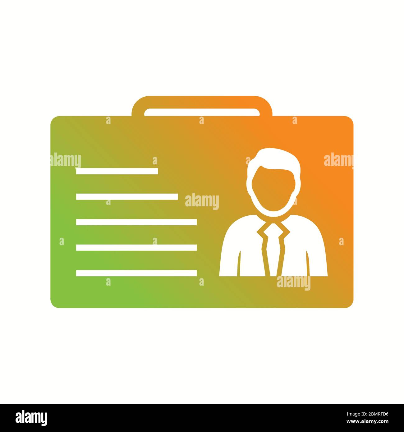 Beautiful Id card Vector Glyph Icon Stock Vector Image & Art - Alamy