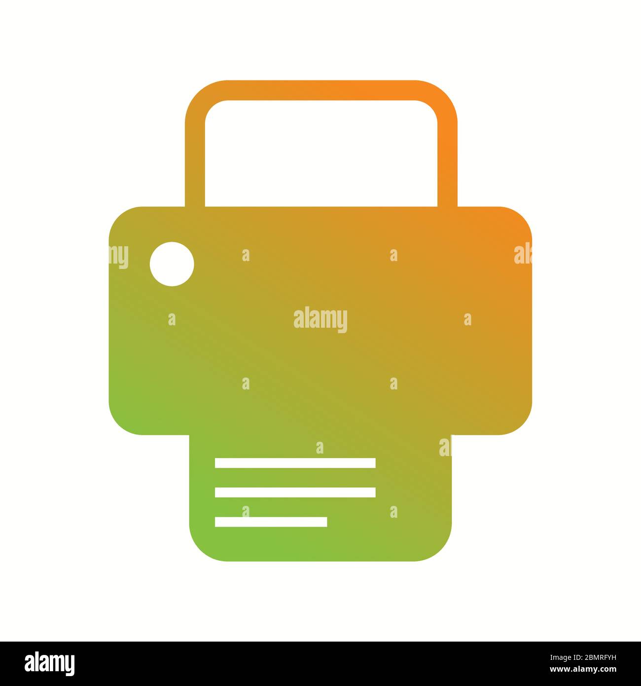 Beautiful Printer Vector Glyph icon Stock Vector