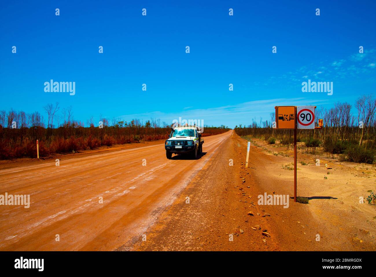 Off Road Track in the Outback Stock Photo