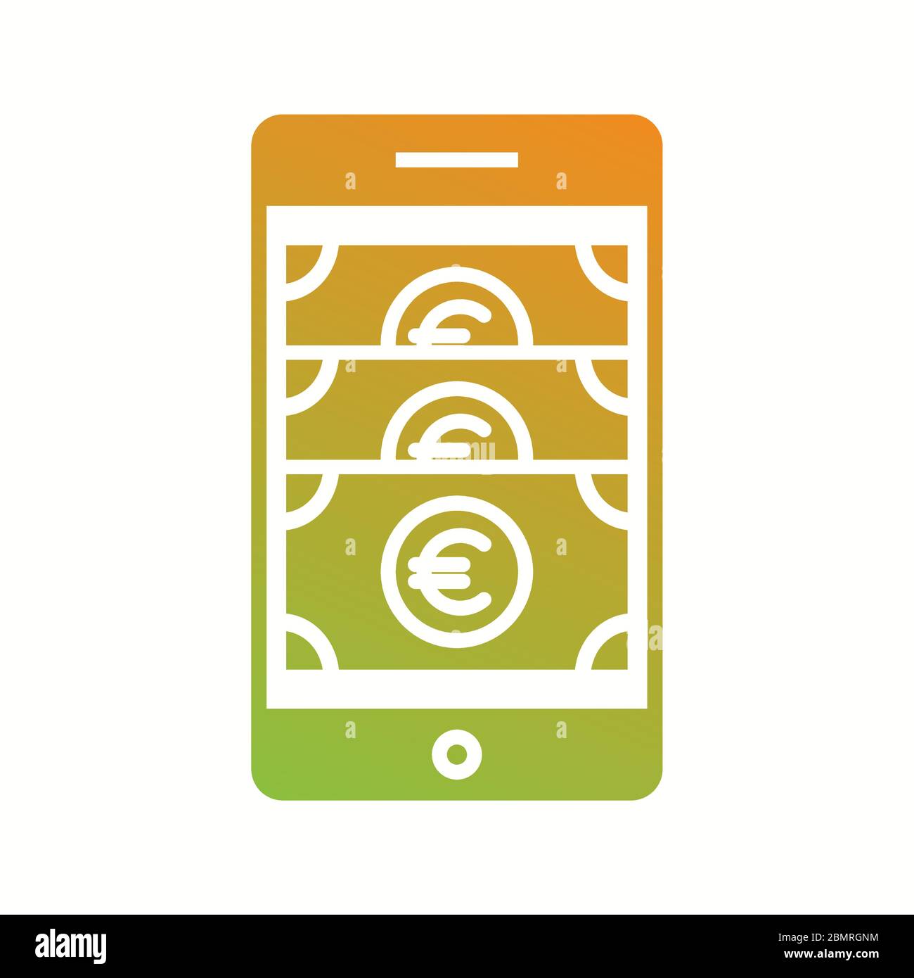 Beautiful Online banking Vector Glyph icon Stock Vector