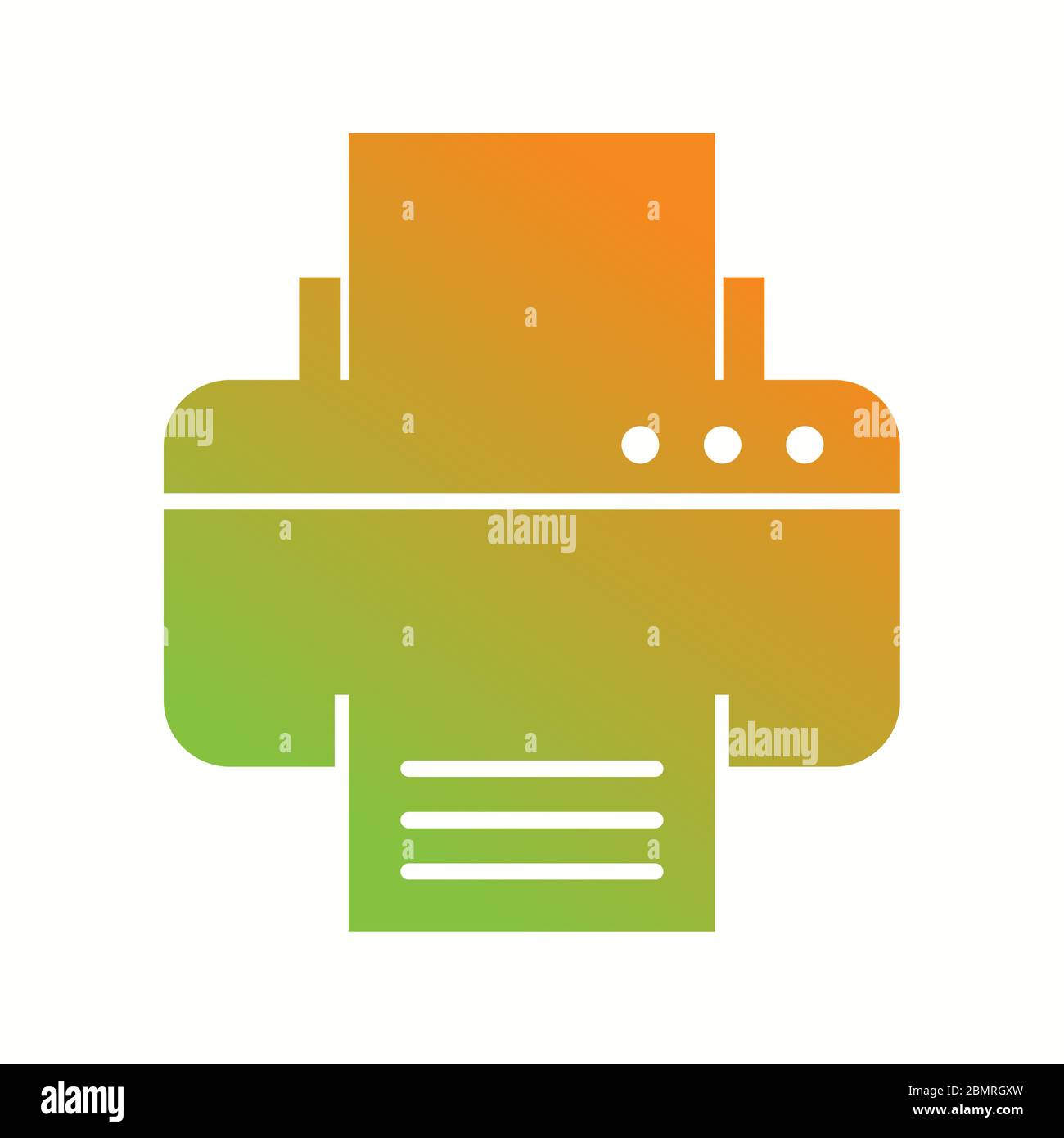 Beautiful Printer Vector Glyph icon Stock Vector