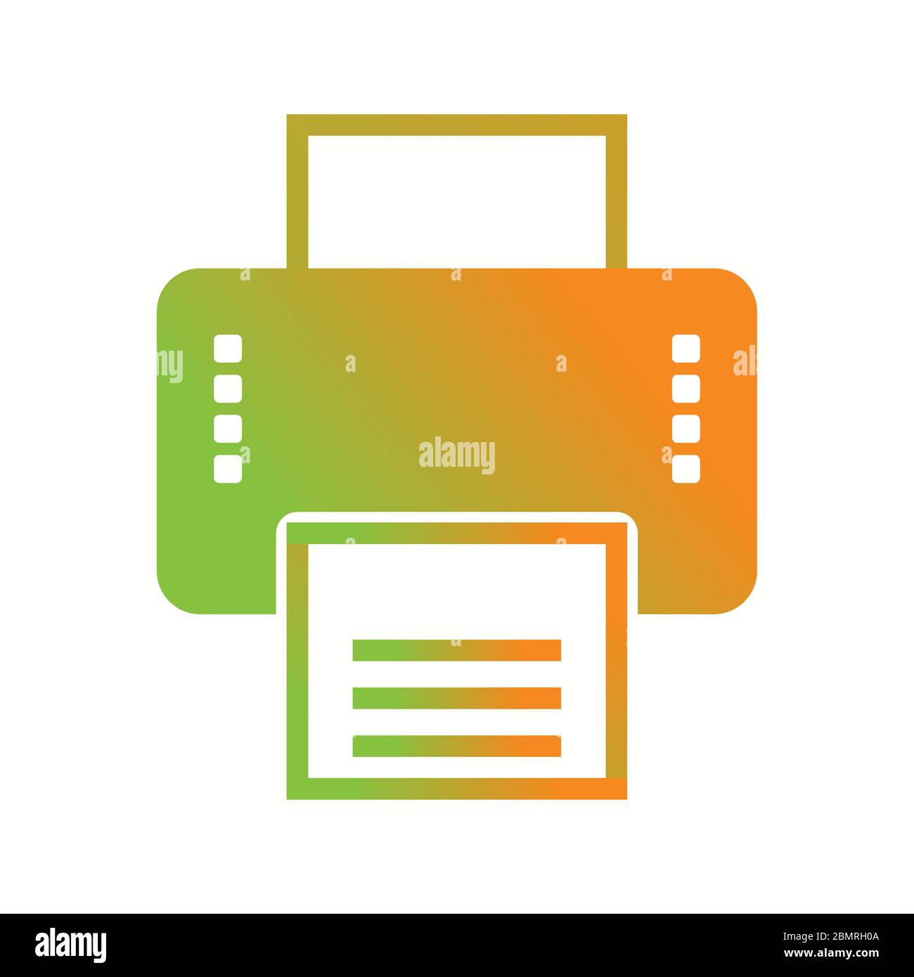 Beautiful Printer Vector Glyph icon Stock Vector