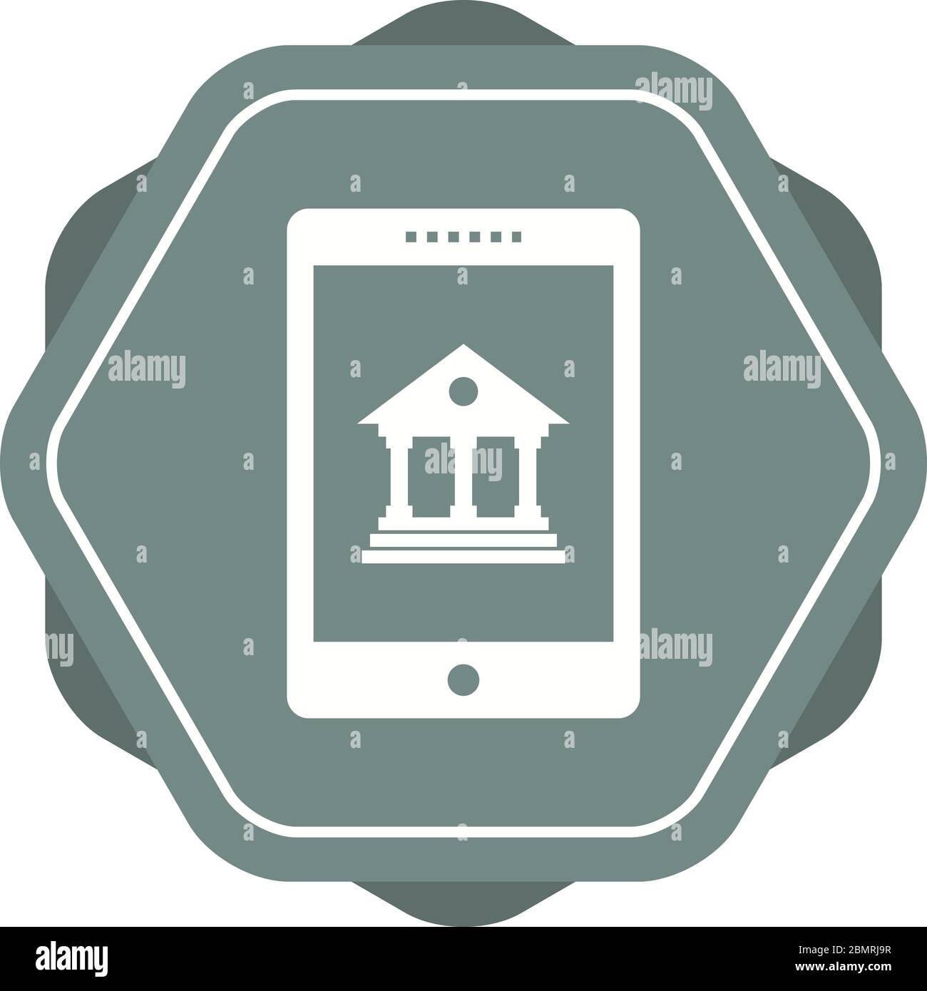 Beautiful Mobile banking Vector Glyph Icon Stock Vector