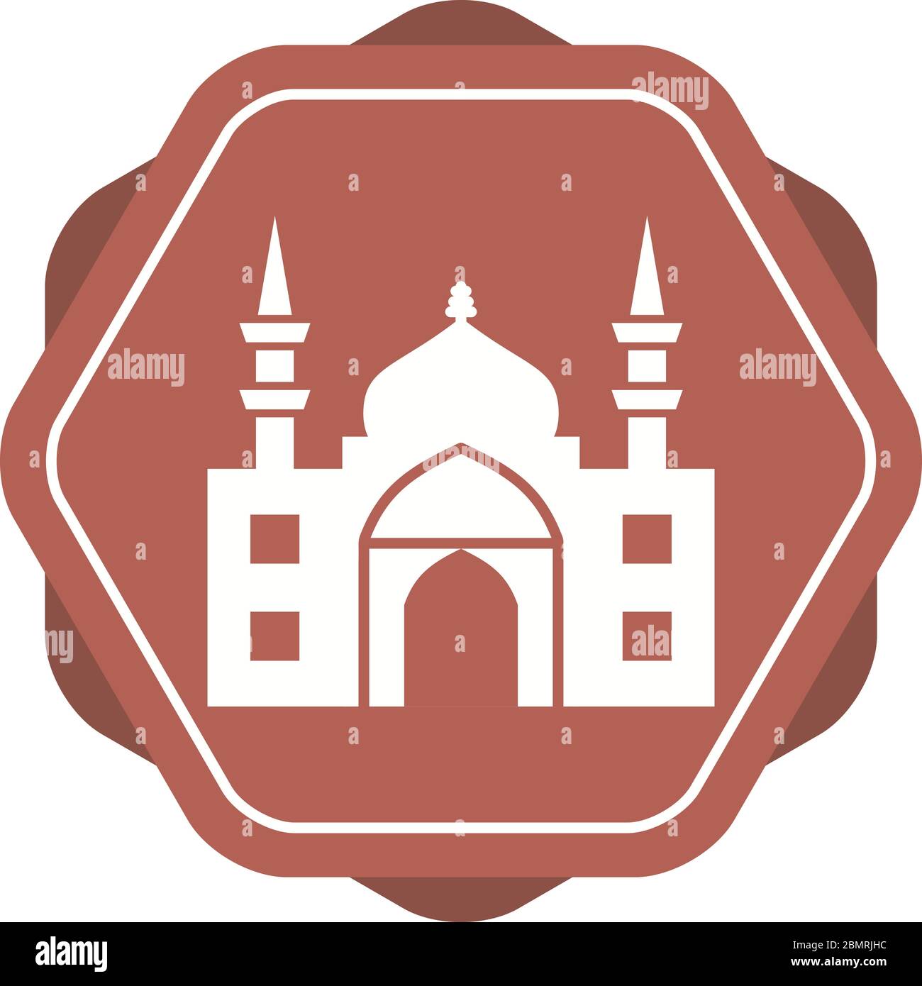 Beautiful Mosque Vector Glyph Icon Stock Vector Image & Art - Alamy