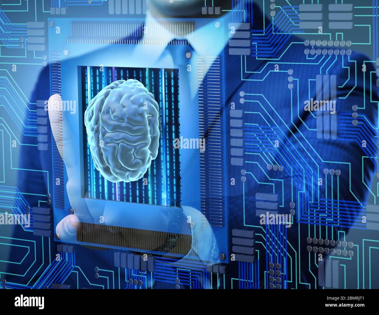 The cognitive computing concept as modern technology Stock Photo - Alamy