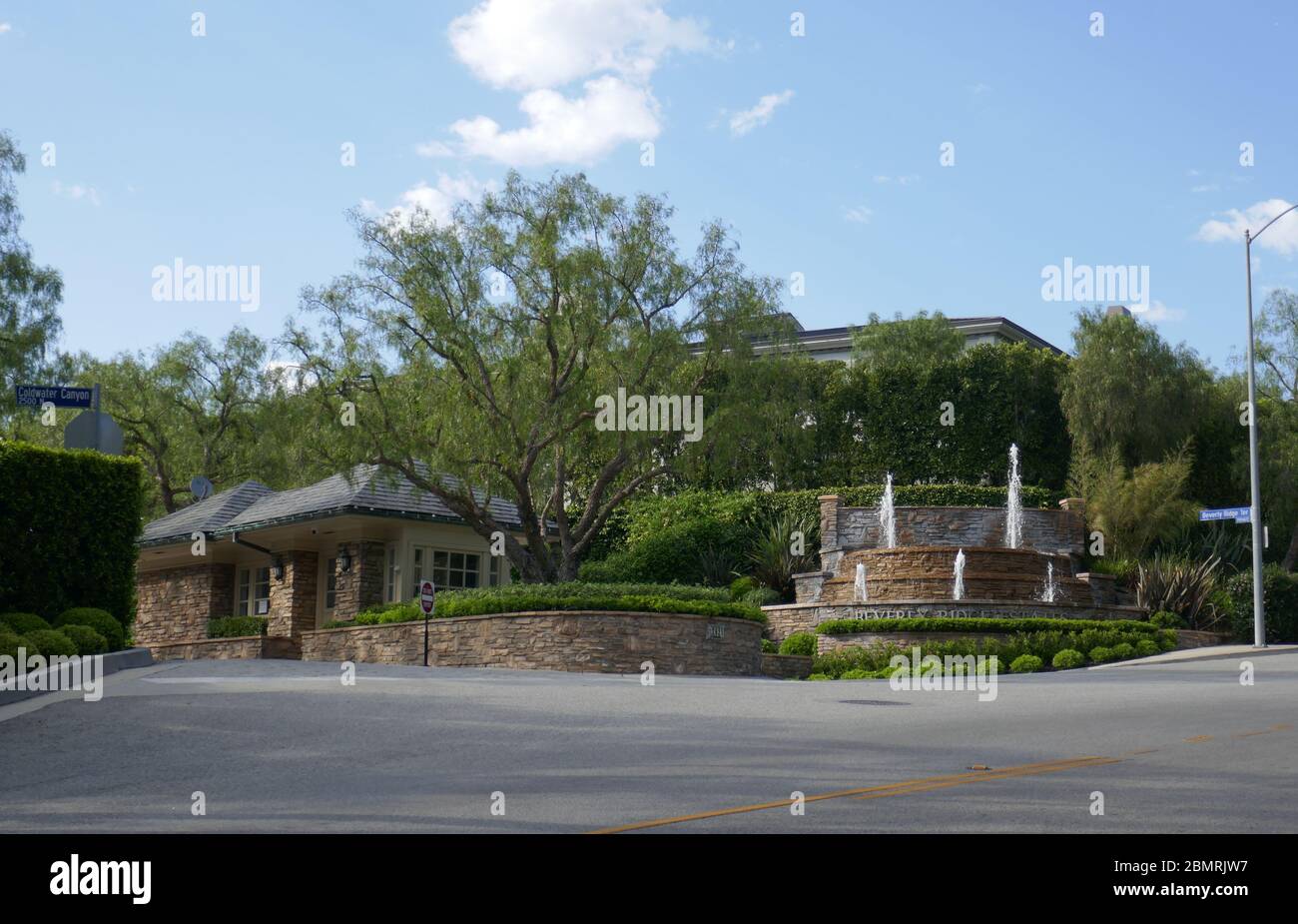 Beverly Hills, California, USA 9th May 2020 A general view of atmosphere of gated entrance of