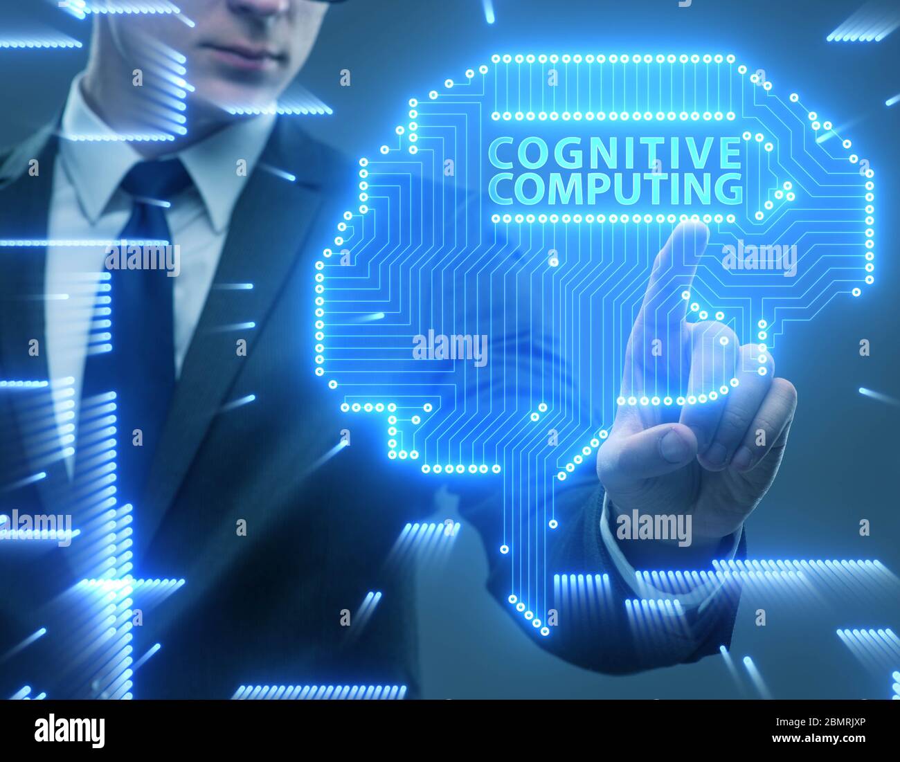 The cognitive computing concept as modern technology Stock Photo - Alamy