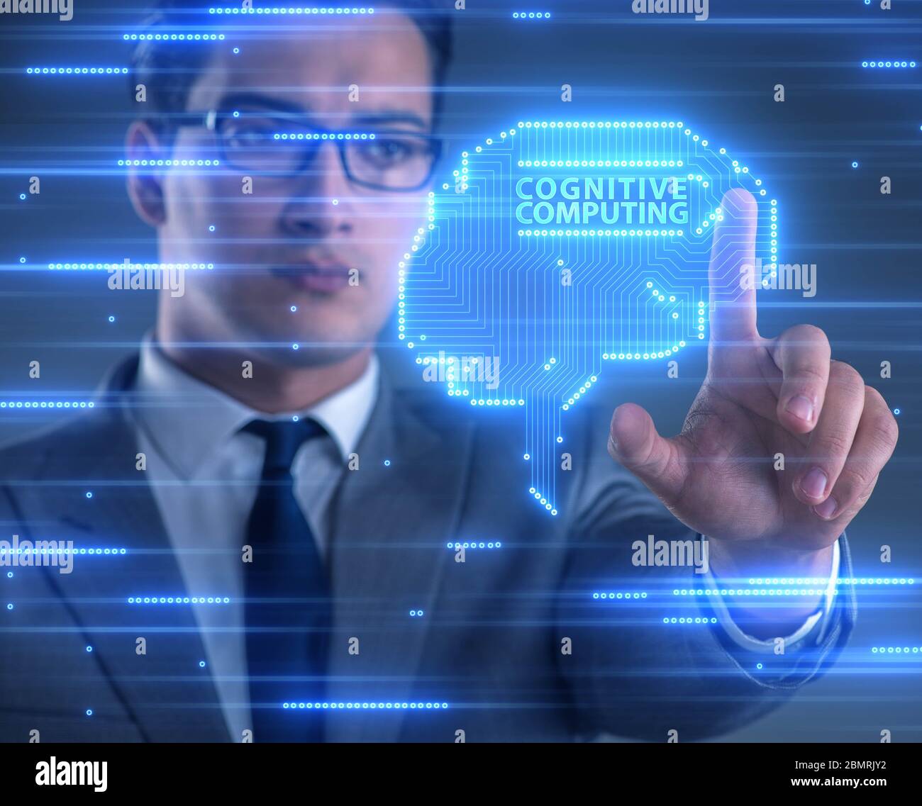 The cognitive computing concept as modern technology Stock Photo - Alamy