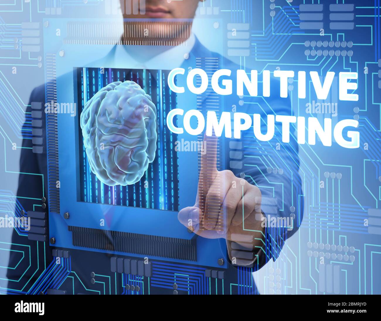 The cognitive computing concept as modern technology Stock Photo - Alamy
