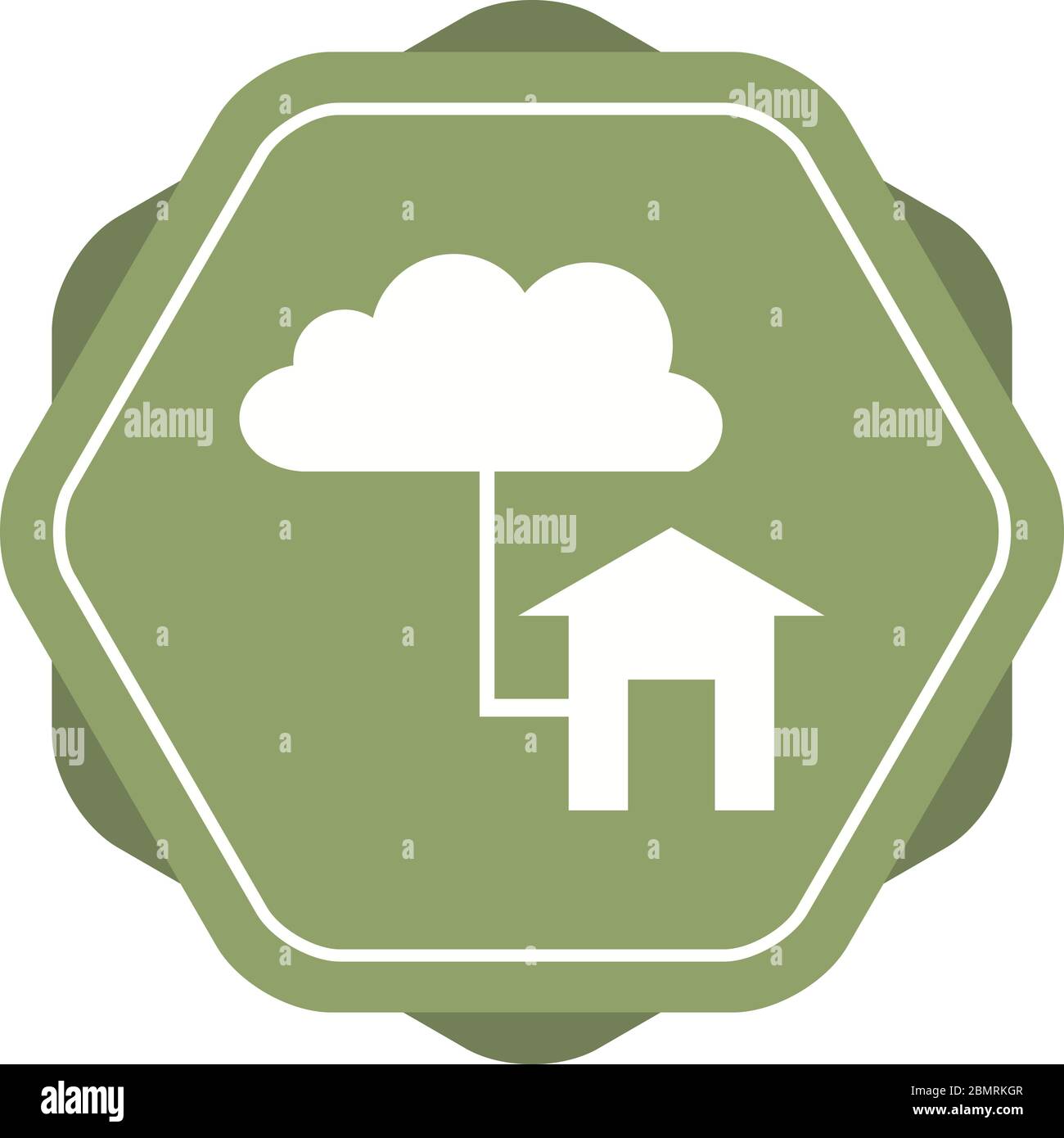 Beautiful Cloud home Vector Glyph icon Stock Vector Image & Art - Alamy