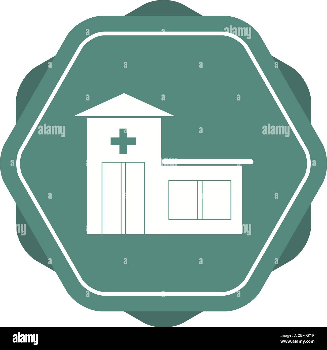 Beautiful Hospital Vector Glyph icon Stock Vector Image & Art - Alamy