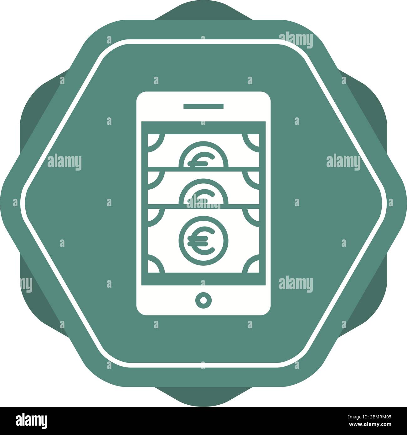 Beautiful Online banking Vector Glyph icon Stock Vector