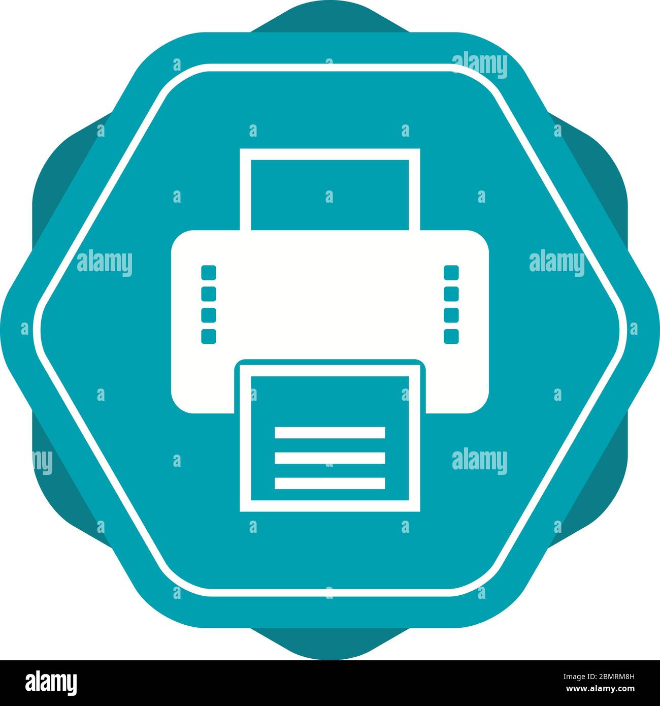 Beautiful Printer Vector Glyph icon Stock Vector
