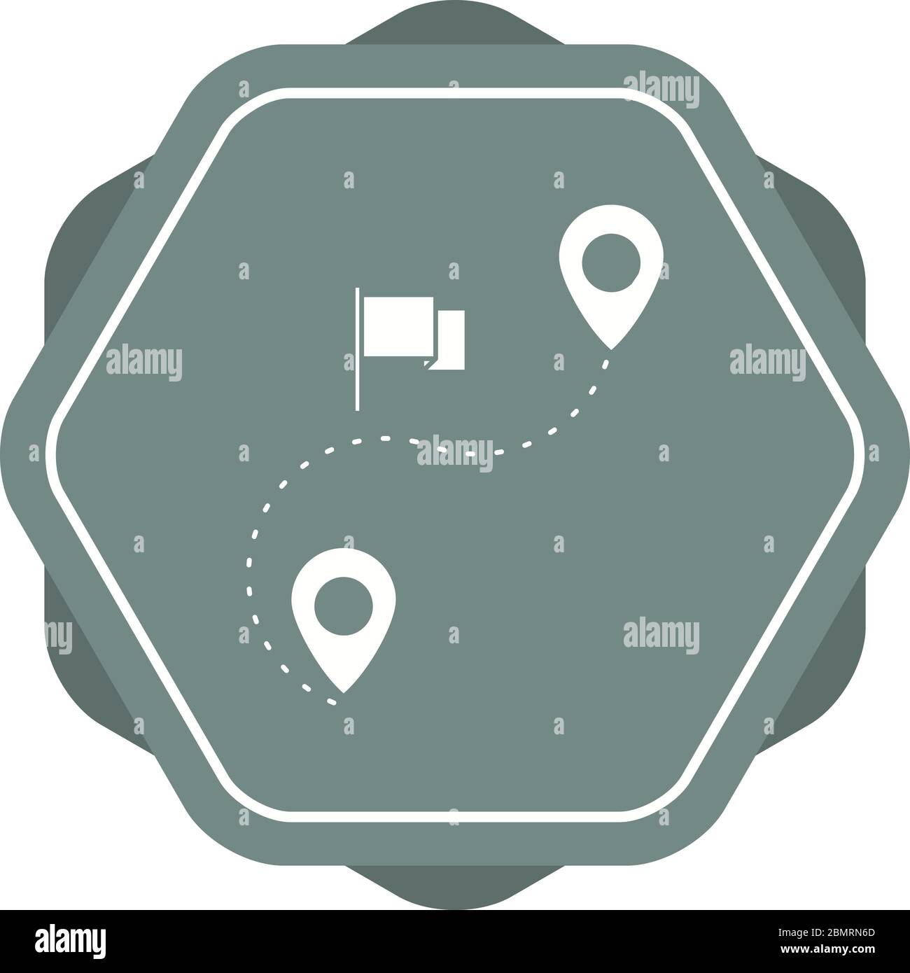 Designing the route Stock Vector Images - Alamy