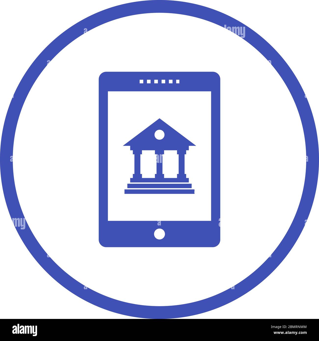 Beautiful Mobile banking Vector Glyph Icon Stock Vector