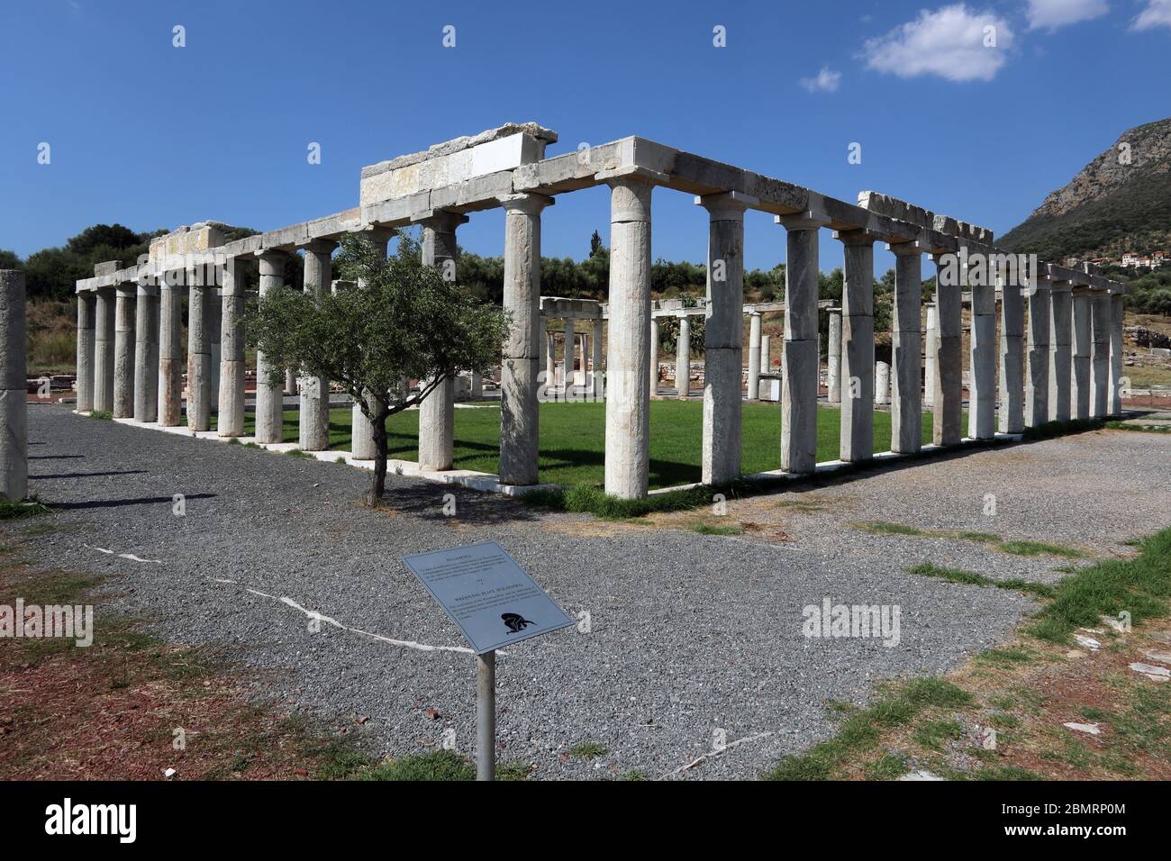 Wrestling Place (Palaestra), ancient Messini, Greece Stock Photo