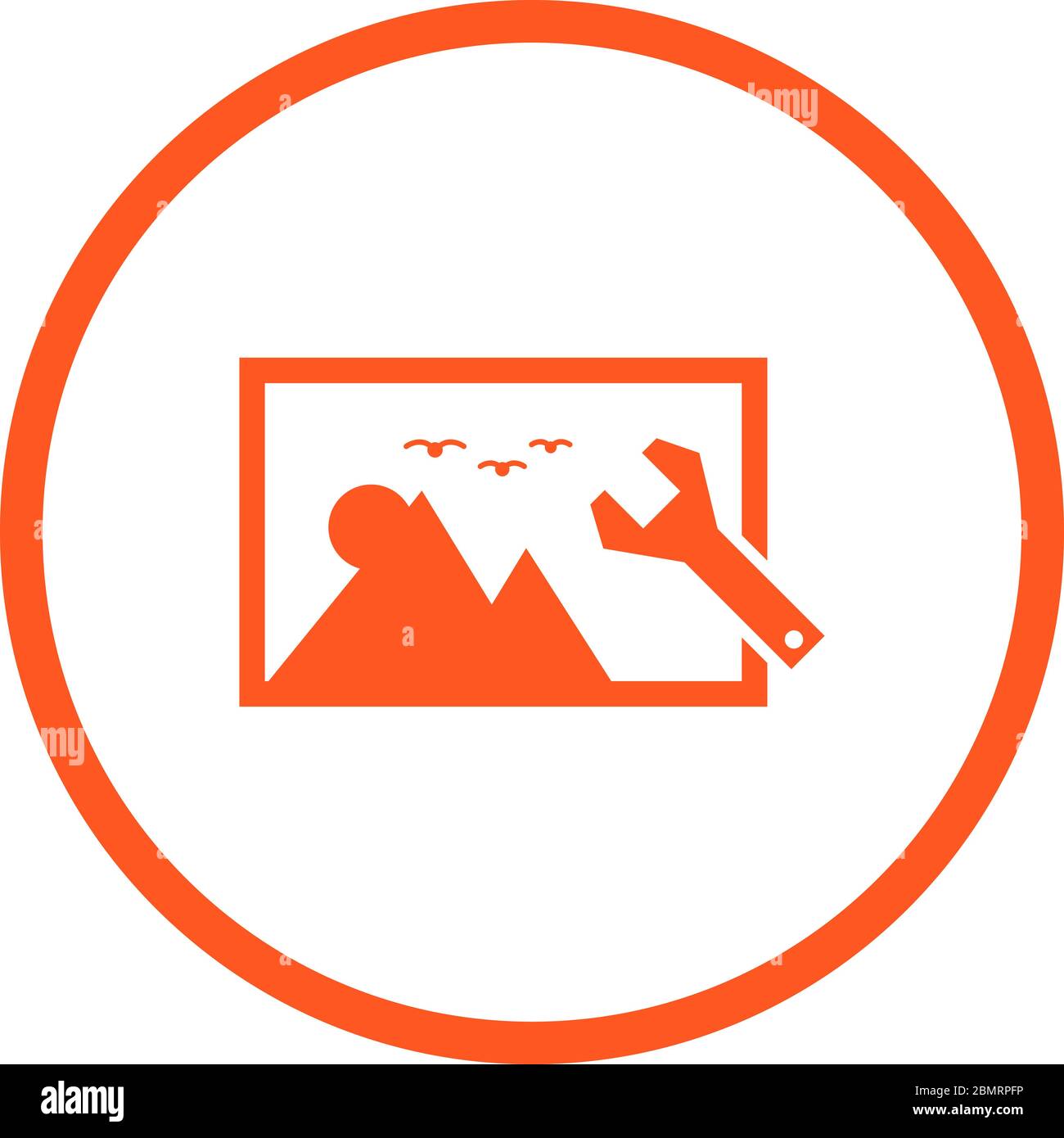 Beautiful Image settings Vector Glyph icon Stock Vector Image & Art - Alamy