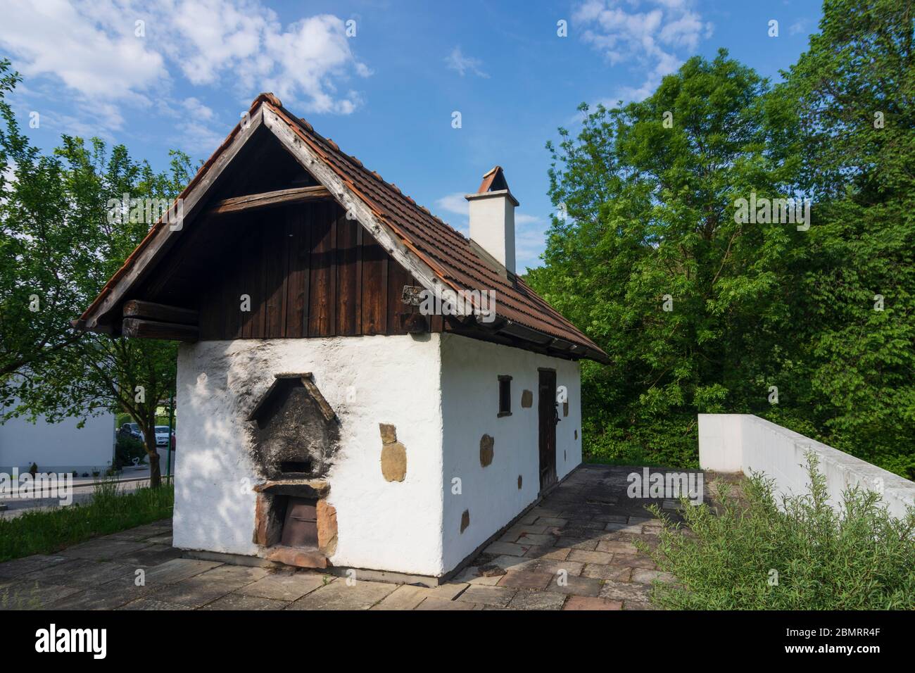 Neustift-Innermanzing: house Dörrhaus / Kulturkeller, in Wienerwald, Vienna Woods, Niederösterreich, Lower Austria, Austria Stock Photo