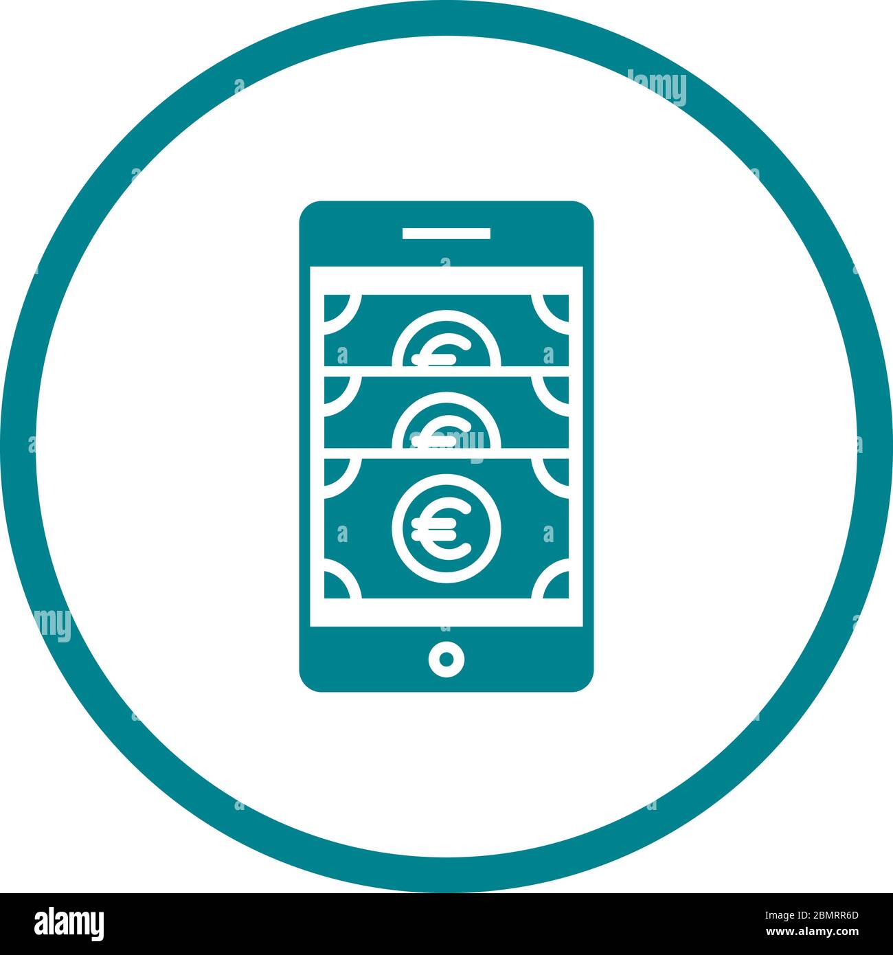 Beautiful Online banking Vector Glyph icon Stock Vector