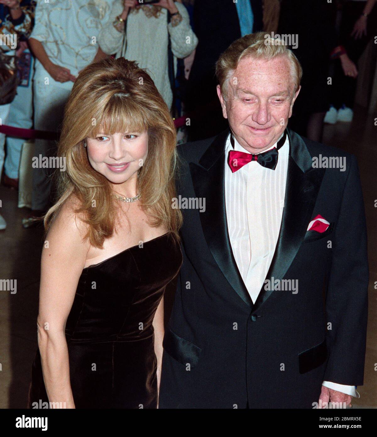 LOS ANGELES, CA. January 29, 1993:  Actress/singer Pia Zadora & husband producer Meshulam Riklis attend The Daily Variety Salutes Army Archerd at the Beverly Hilton Hotel, Beverly Hills.  File photo © Paul Smith/Featureflash Stock Photo