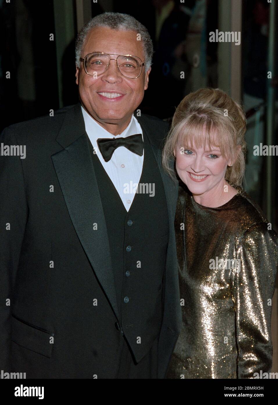 LOS ANGELES, CA. January 29, 1993:  Actor James Earl Jones & wife actress Cecilia Hart attend The Daily Variety Salutes Army Archerd at the Beverly Hilton Hotel, Beverly Hills.  File photo © Paul Smith/Featureflash Stock Photo