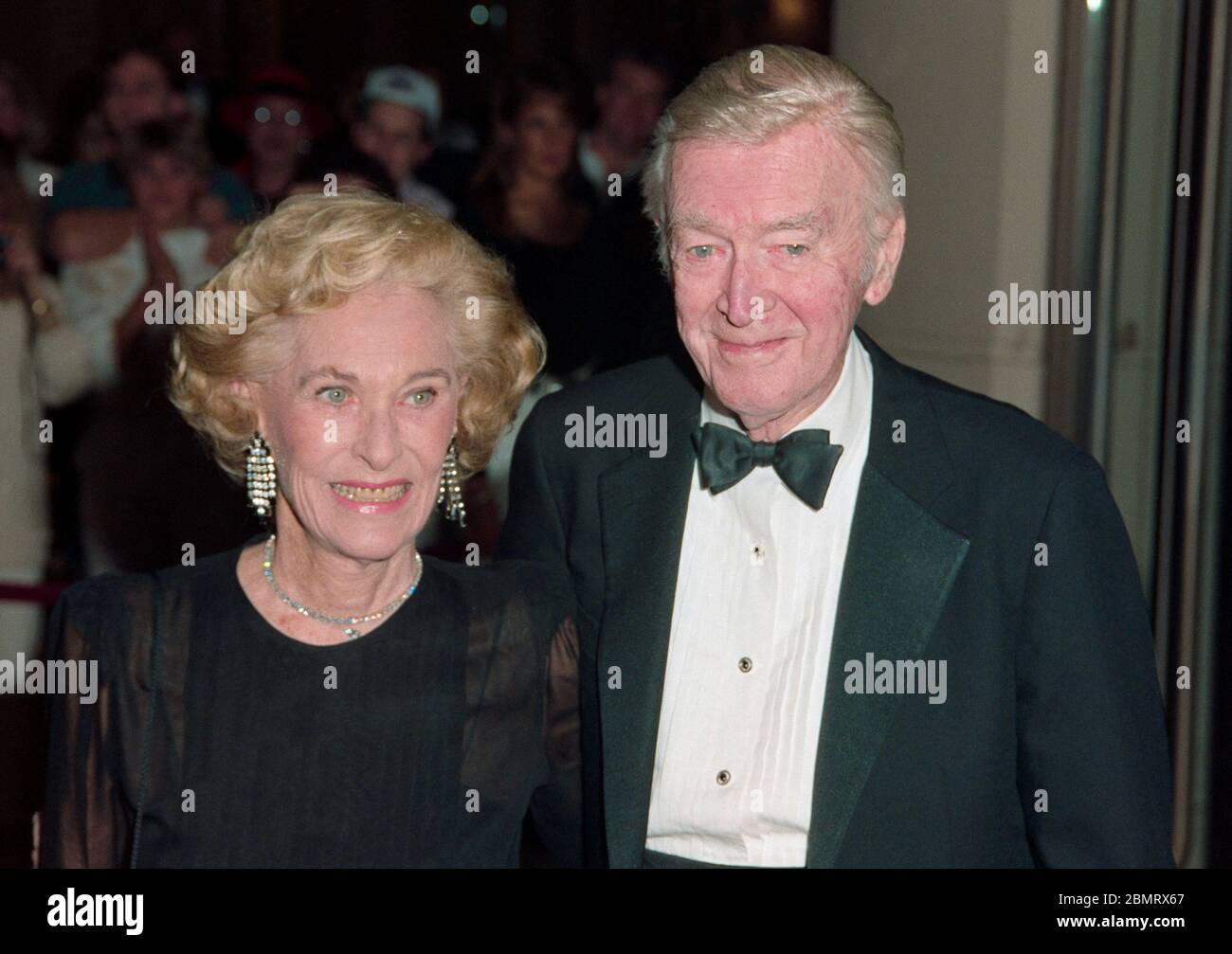 LOS ANGELES, CA. January 29, 1993:  Actor James Stewart and wife actress Gloria Hatrick McLean attend The Daily Variety Salutes Army Archerd at the Beverly Hilton Hotel, Beverly Hills.  File photo © Paul Smith/Featureflash Stock Photo