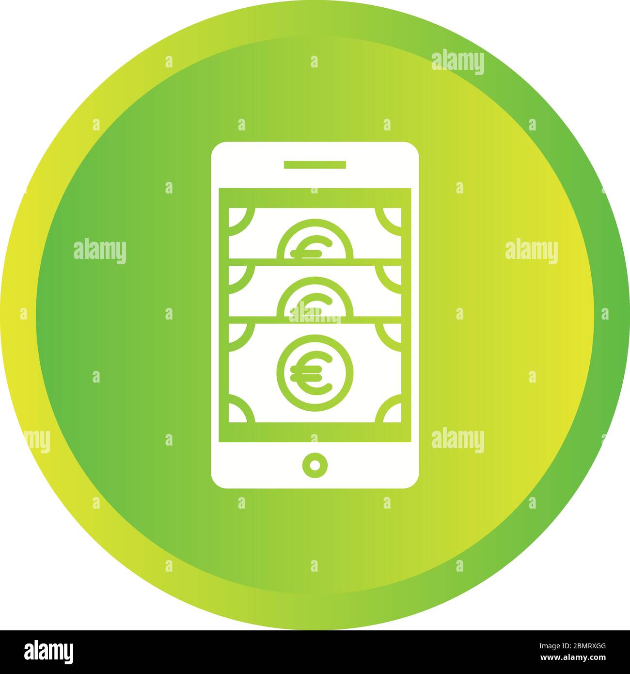 Beautiful Online banking Vector Glyph icon Stock Vector