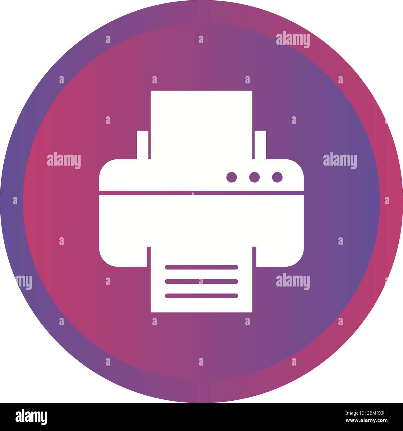 Beautiful Printer Vector Glyph icon Stock Vector
