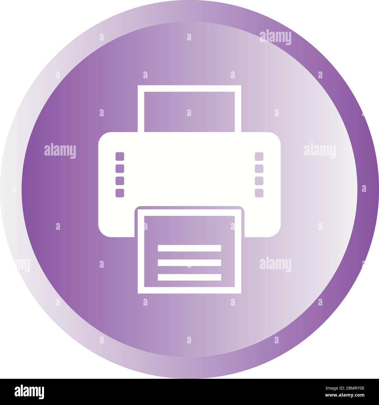 Beautiful Printer Vector Glyph icon Stock Vector