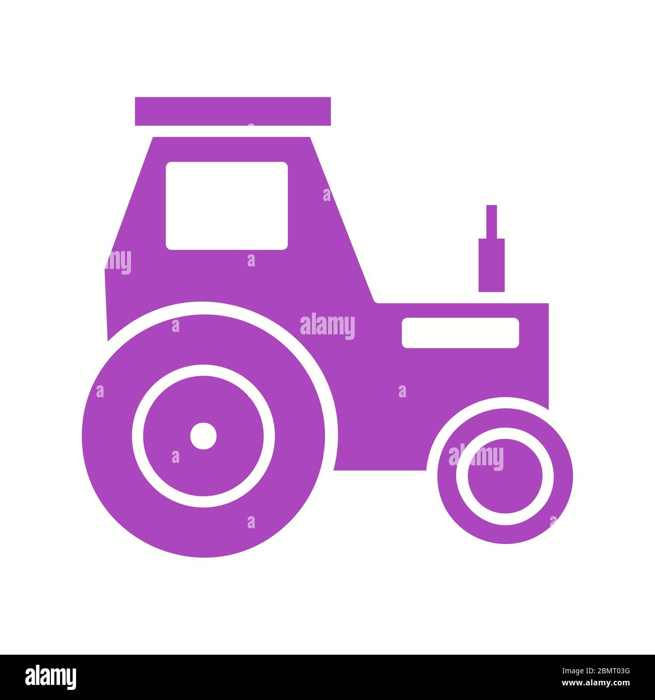 Beautiful Tractor Vector Glyph Icon Stock Vector Image & Art - Alamy