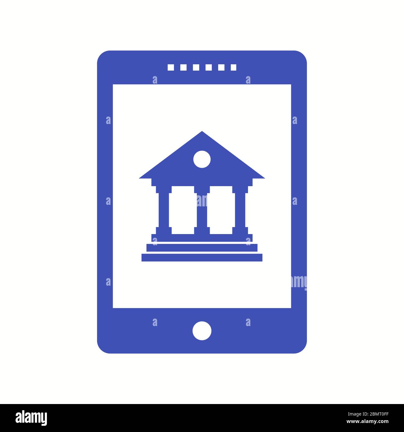 Beautiful Mobile banking Vector Glyph Icon Stock Vector
