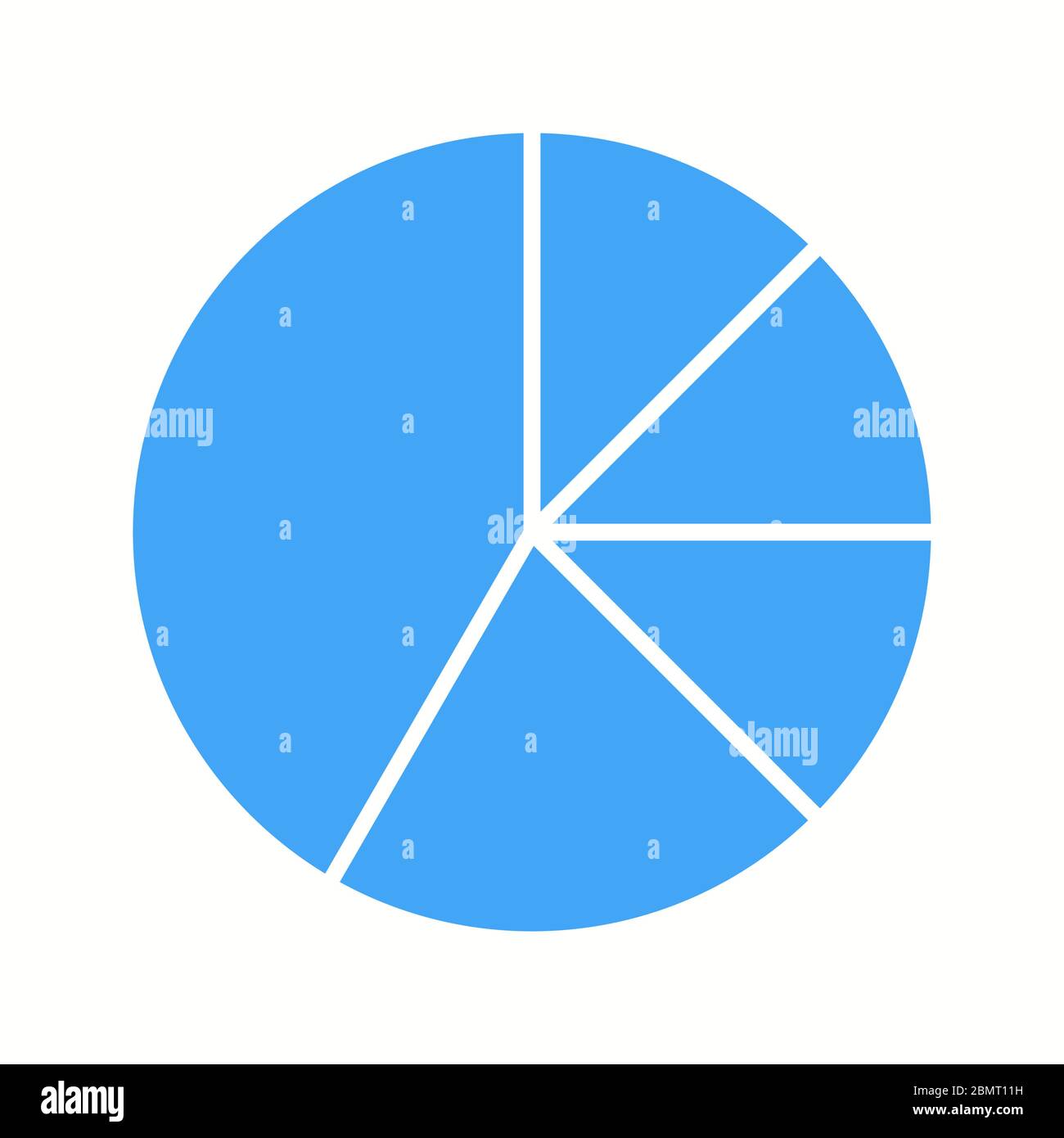 Beautiful Pie chart Vector Glyph icon Stock Vector