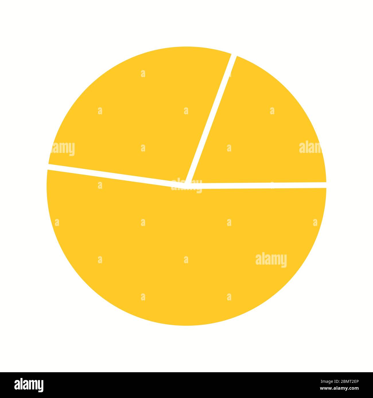 Beautiful Pie chart Vector Glyph icon Stock Vector