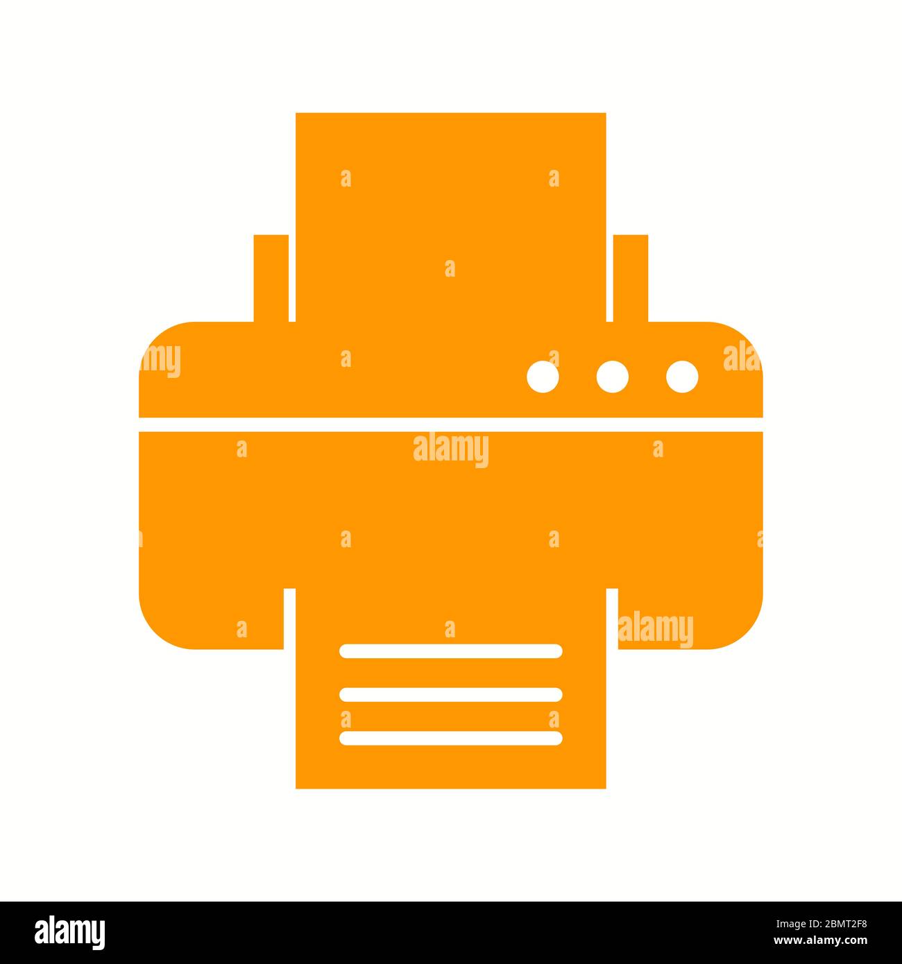 Beautiful Printer Vector Glyph icon Stock Vector